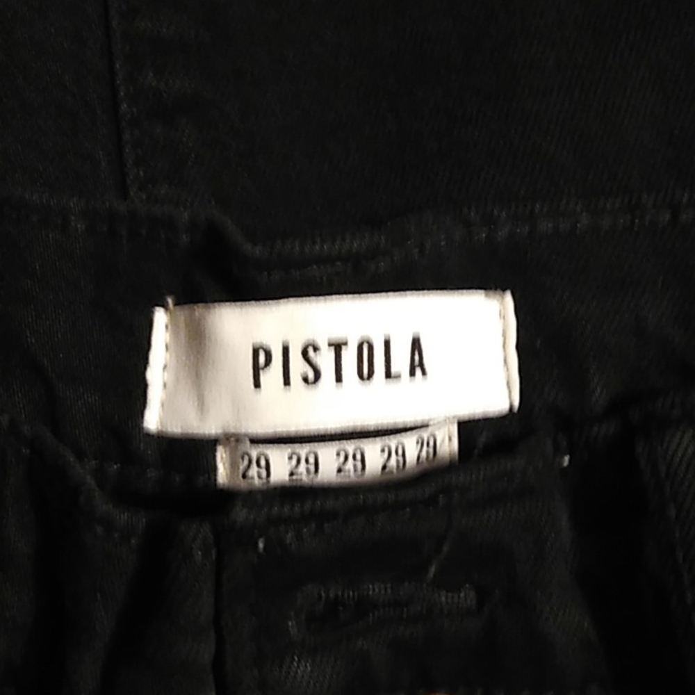 Pistols high rise skinny jeans black